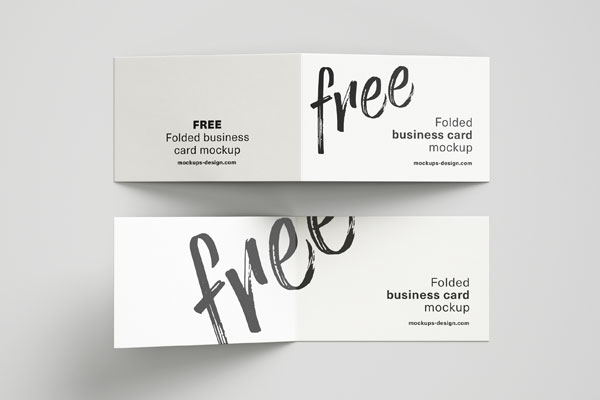 Folded Business Cards
