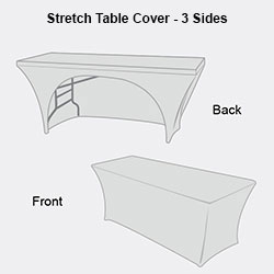 Stretch Table Throws - 3 Sides