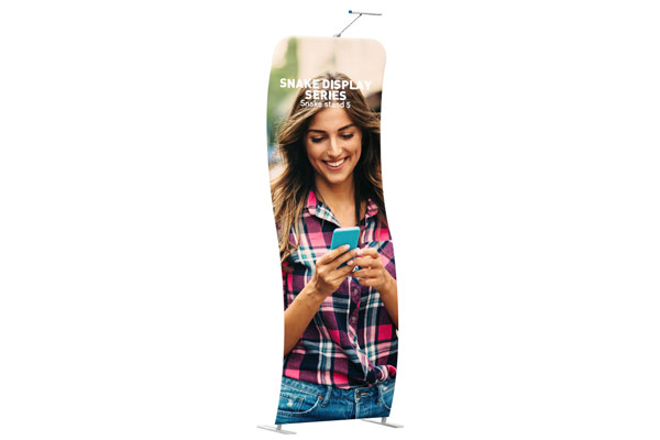 Wave Fabric Banner Stand